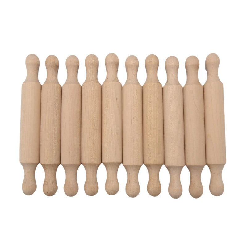 Mini Rolling Pin 6 Inches Small Wood Dough Roller for Children Fondant Pasta