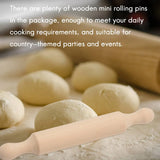 Mini Rolling Pin 6 Inches Small Wood Dough Roller for Children Fondant Pasta