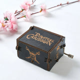 Wooden Musical Boxes Jewelry Box Fans Birthday Gift For Christmas