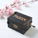 Wooden Musical Boxes Jewelry Box Fans Birthday Gift For Christmas