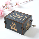 Wooden Musical Boxes Jewelry Box Fans Birthday Gift For Christmas