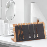 Wooden Necklace Display Stand Jewellery Organizer Easel