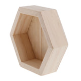 Wooden Necklace Jewelry Display Tray Hexagon Storage Box