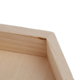 Wooden Necklace Jewelry Display Tray Hexagon Storage Box