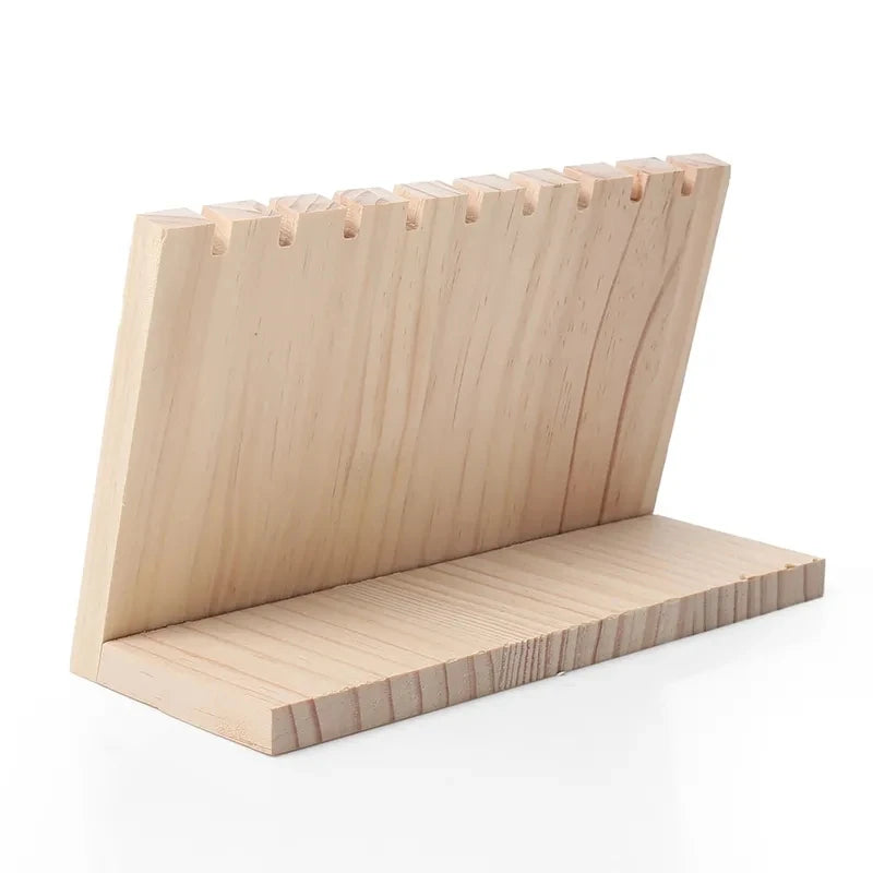 Wooden Necklace Jewelry Hanger Stand Organizer Holder Display