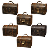 Vintage Pirate Jewelry Storage Box Wooden Organizer