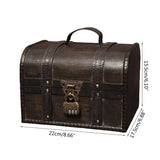 Vintage Pirate Jewelry Storage Box Wooden Organizer