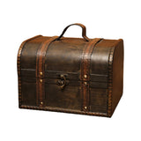 Vintage Pirate Jewelry Storage Box Wooden Organizer