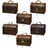 Vintage Pirate Jewelry Storage Box Wooden Organizer