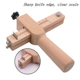 Adjustable Leather Strap Cutter with 5 Sharp Blades for Leathercraft DIY