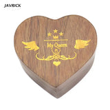 Wooden Heart Box Case for Ring Proposal Ceremony Gift