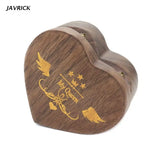Wooden Heart Box Case for Ring Proposal Ceremony Gift