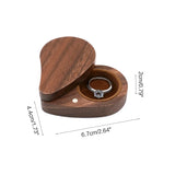 Walnut Wooden Ring Box for Wedding