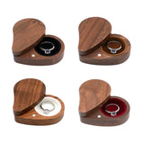 Walnut Wooden Ring Box for Wedding