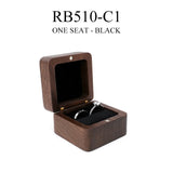 Wooden Ring Box Jewelry Display Lover Ring Holder Proposal Engagement