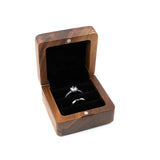 Wooden Ring Box Lover Wedding Original Wood Box for Propose Valentine