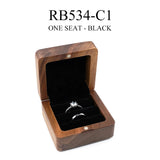 Wooden Ring Box Lover Wedding Original Wood Box for Propose Valentine