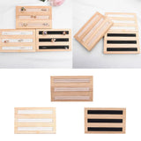 Wooden Ring Earrings Display Tray Organizer