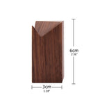 Wooden Ring Holder Walnut Wood & Brass Stand Perfect Gift Men Women Engagement