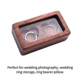 Wooden Ring Organizer Jewelry Container Display Box