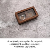 Wooden Ring Organizer Jewelry Container Display Box
