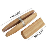 Wooden Ring Wire Clamp with Leather Tip Inserts