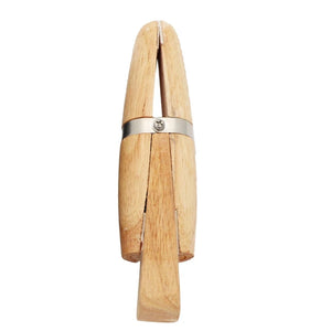 Wooden Ring Wire Clamp with Leather Tip Inserts
