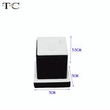 Wooden Ring Holder Stand with Diamond Decoration
