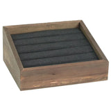 Wooden Rings Display Stand Jewelry Storage Showcase Holder Organizer