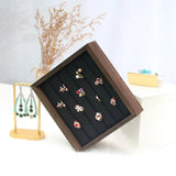 Wooden Rings Display Stand Jewelry Storage Showcase Holder Organizer