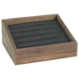 Wooden Rings Display Stand Jewelry Storage Showcase Holder Organizer
