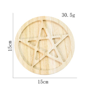 Wooden Earring Organizer Moon Sun Star Box Display Stand