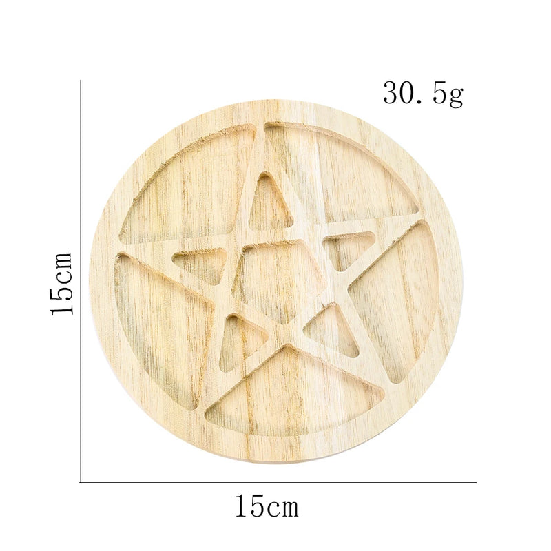 Wooden Earring Organizer Moon Sun Star Box Display Stand