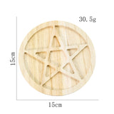 Wooden Earring Organizer Moon Sun Star Box Display Stand