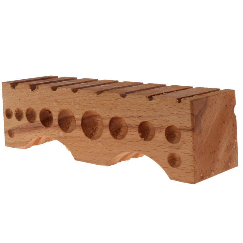 Wooden Round Shape Dapping Block for Jewelry Making