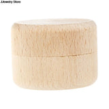 Vintage Wooden Round Storage Ring Box