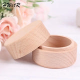 Wooden Rustic Wedding Ring Box Jewelry Organizer Gift Case