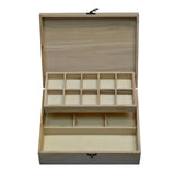 Wooden Storage Box for Jewellery Make Up Necklace Ear Ring Girls