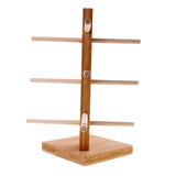 Wooden Sunglass Glasses Display Rack Counter Stand Organizer 3-Layer
