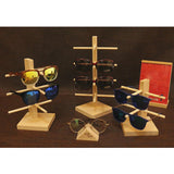 Wooden Sunglass Glasses Display Rack Counter Stand Organizer 3-Layer