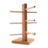 Wooden Sunglass Glasses Display Rack Counter Stand Organizer 3-Layer