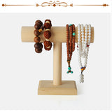 Wooden T-Bar Bangle Watch Bracelet Jewelry Display Stand