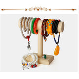 Wooden T-Bar Bangle Watch Bracelet Jewelry Display Stand