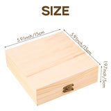 Tea Bag Jewelry Organizer Chest 9 Compartments Wood Storage Box