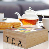Wooden Tea Box Tea Bag Organizer Tea Storage Chests