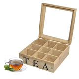 Wooden Tea Box Tea Bag Organizer Tea Storage Chests