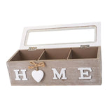 Wooden Tea Box with Lid Tea Bag Holder Organizer for Assorted Teas