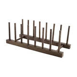 Wooden Tea Tray Holder Chicken Wing Storage Organizer 7 Grids