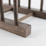 Wooden Tea Tray Holder Chicken Wing Storage Rack Organizer