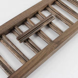 Wooden Tea Tray Holder Chicken Wing Storage Organizer 7 Grids